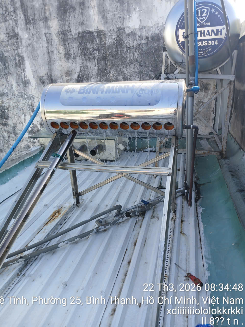 Hàn TIG bồn nước Inox thủng tại Hóc Môn