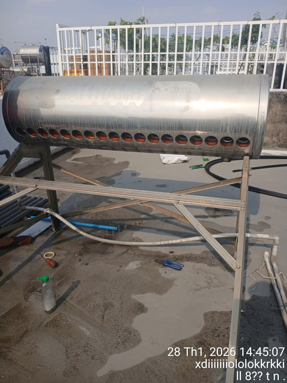 Xử lý máy bị e nước (air) không ra nước nóng tại Bến Lức
